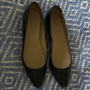 Talbots Black Flats Sleek Minimalist Design size 10